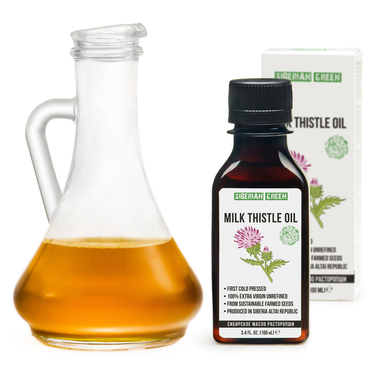 Reines & extra natives kaltgepresstes Bio-Milchdistelöl | 100 ml