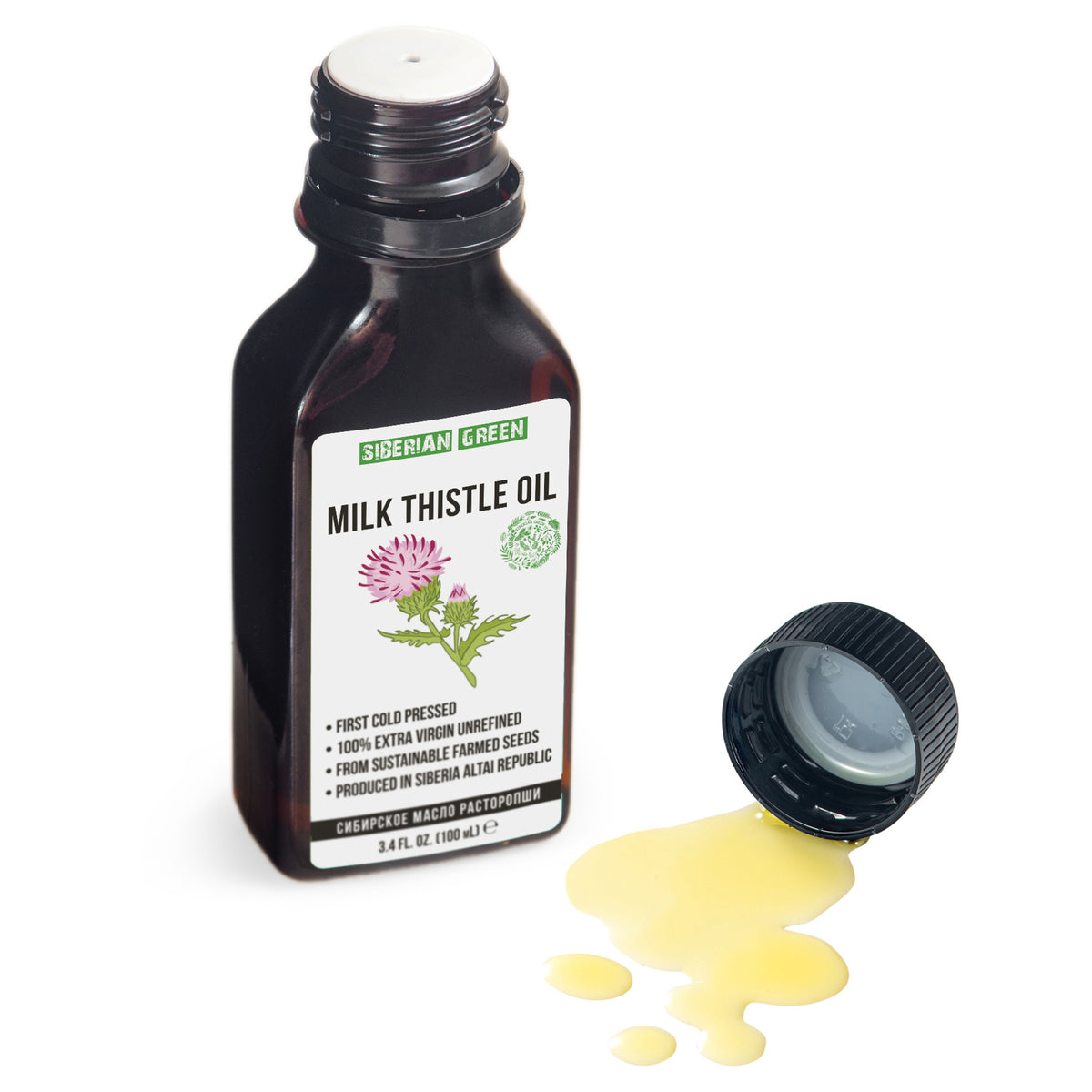 Reines & extra natives kaltgepresstes Bio-Milchdistelöl | 100 ml
