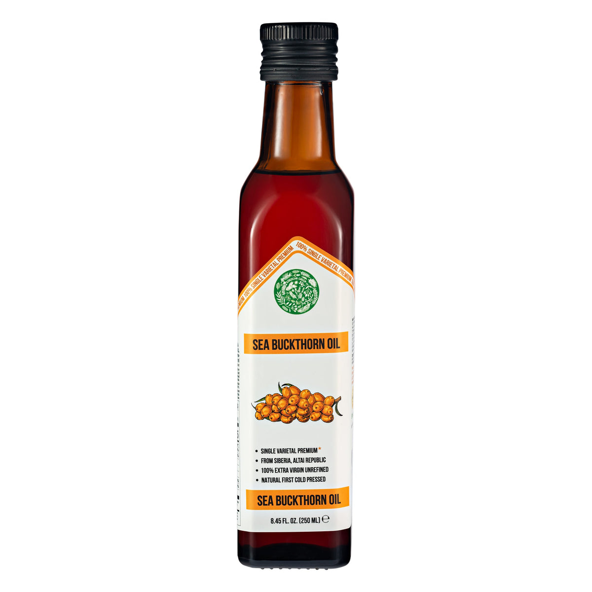 Sibirisches Grünes Sanddornöl - 250 ml Extra Vergine 