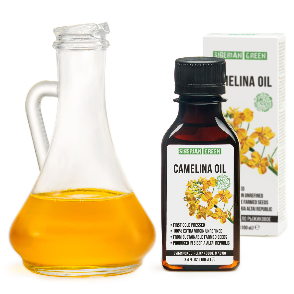 Sibirisches Leindotteröl - Nativ Extra, kaltgepresst (100ml)