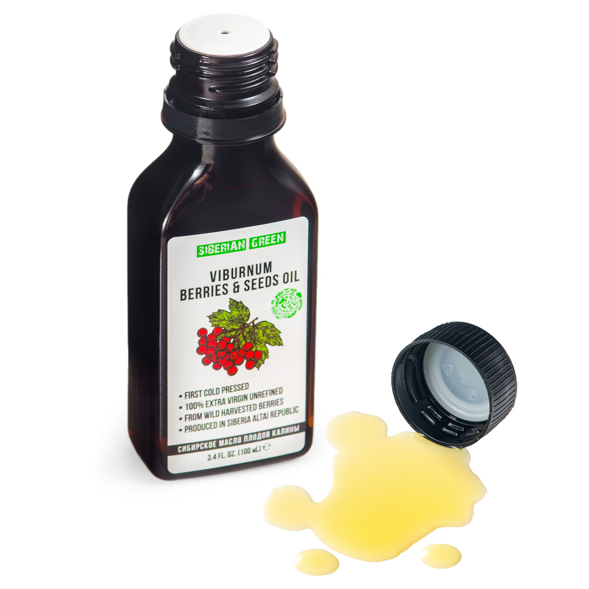 Sibirisches Viburnum Schneeballöl Extra Nativ Kaltgepresst 100 ml