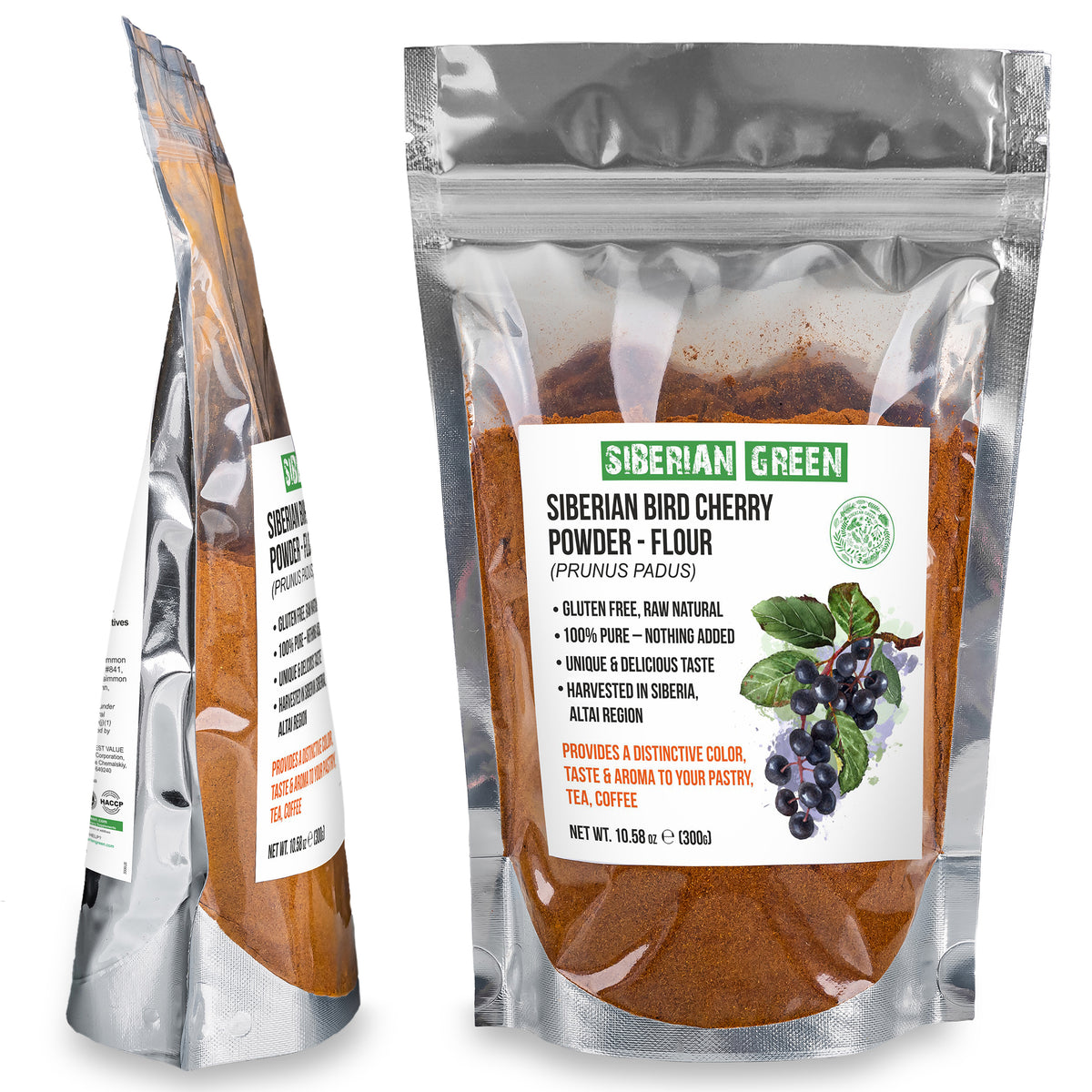 Sibirisches Vogelkirschenmehl - 300g | Aus der Natur gepflückt & glutenfrei