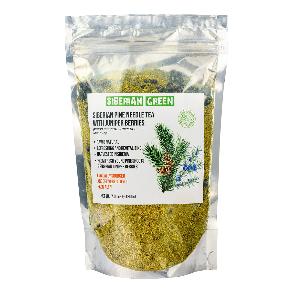 Sibirischer Kiefernnadel- & Wacholderbeerentee - 200g Lose-Mischung