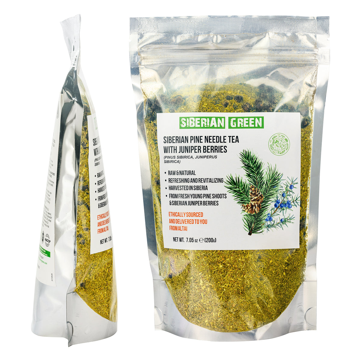 Sibirischer Kiefernnadel- & Wacholderbeerentee - 200g Lose-Mischung