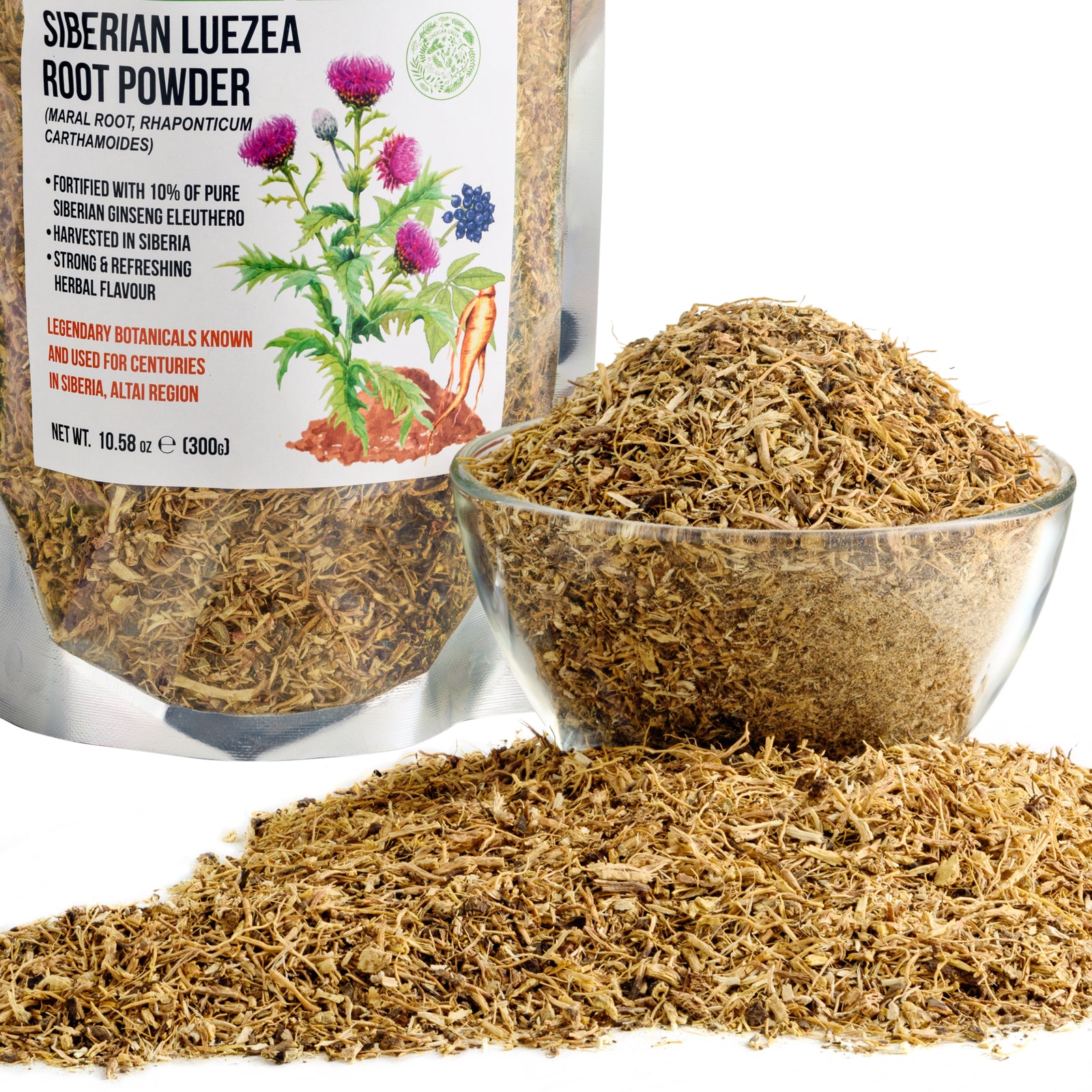 Leuzea-Wurzel & Sibirischer Ginseng Tee - 300g