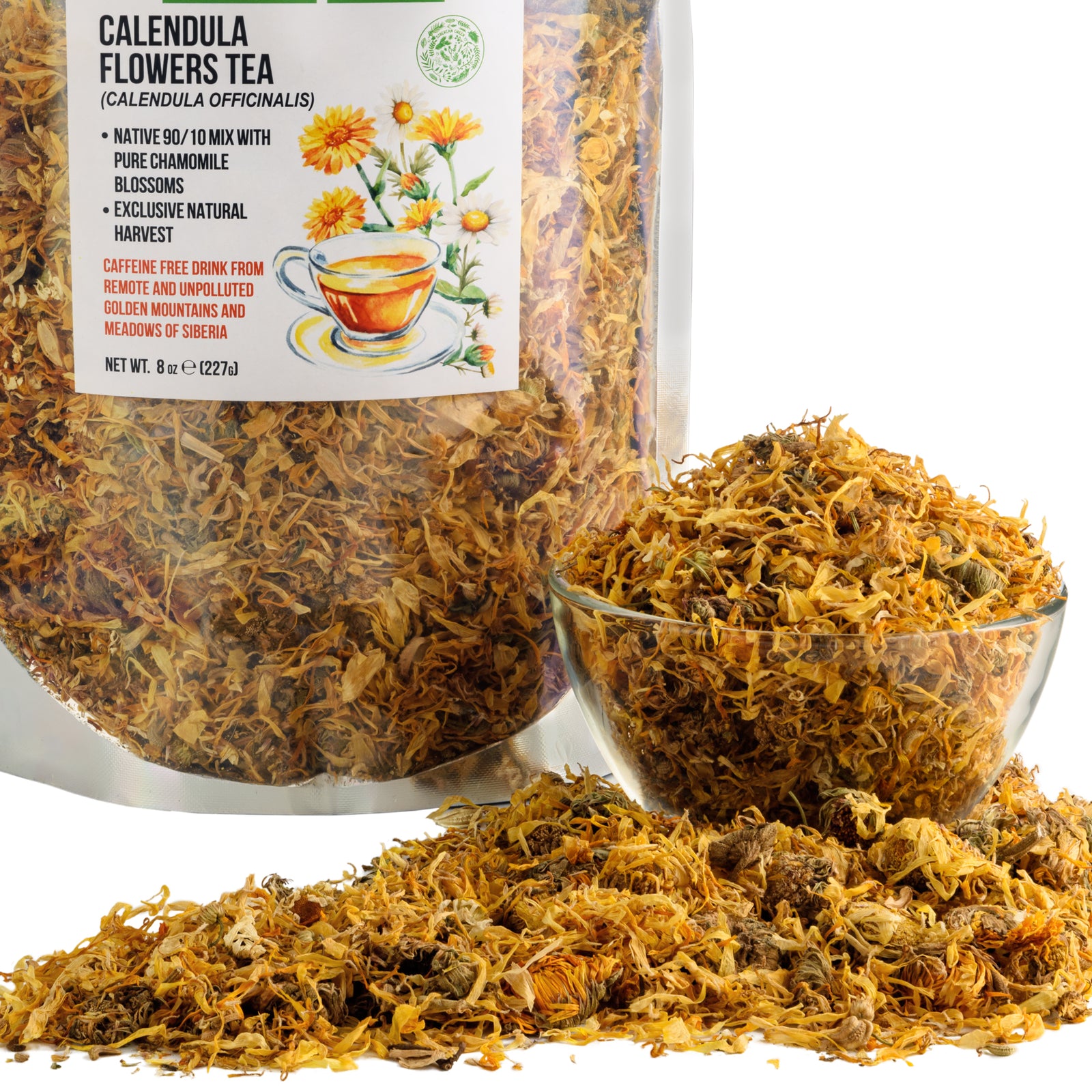 Chaga Kräuterbalsam - mit sibirischer Calendula & Kamillenblütenmischung - 227g