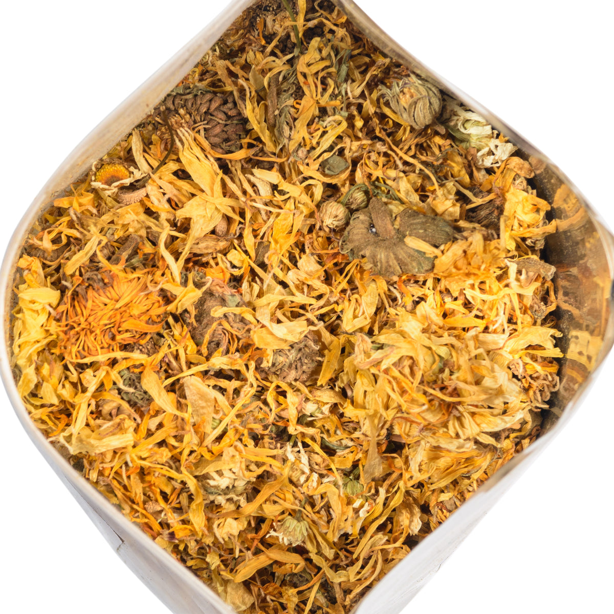 90% Calendula-Blüten + 10% Kamille 