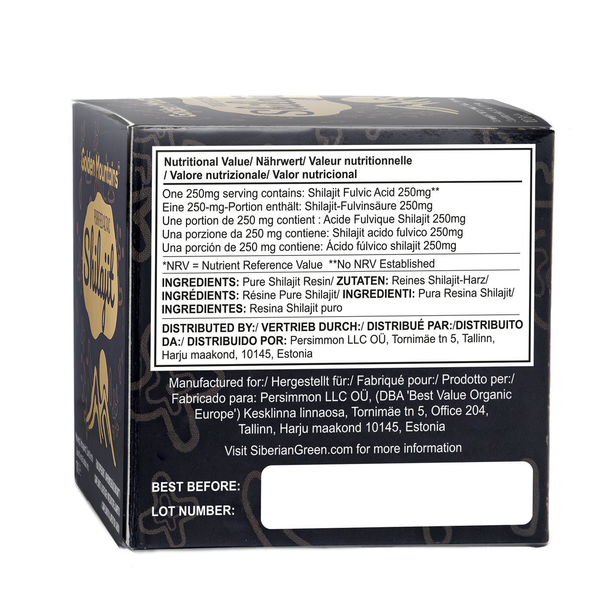 Golden Mountains Shilajit Harz - Reine altai-sibirische Kraft