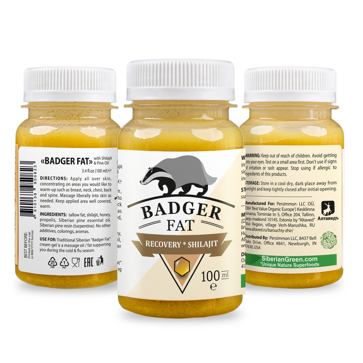 Dachs Fettcreme-Gel von Siberian Wellness: Natürliche Erleichterung