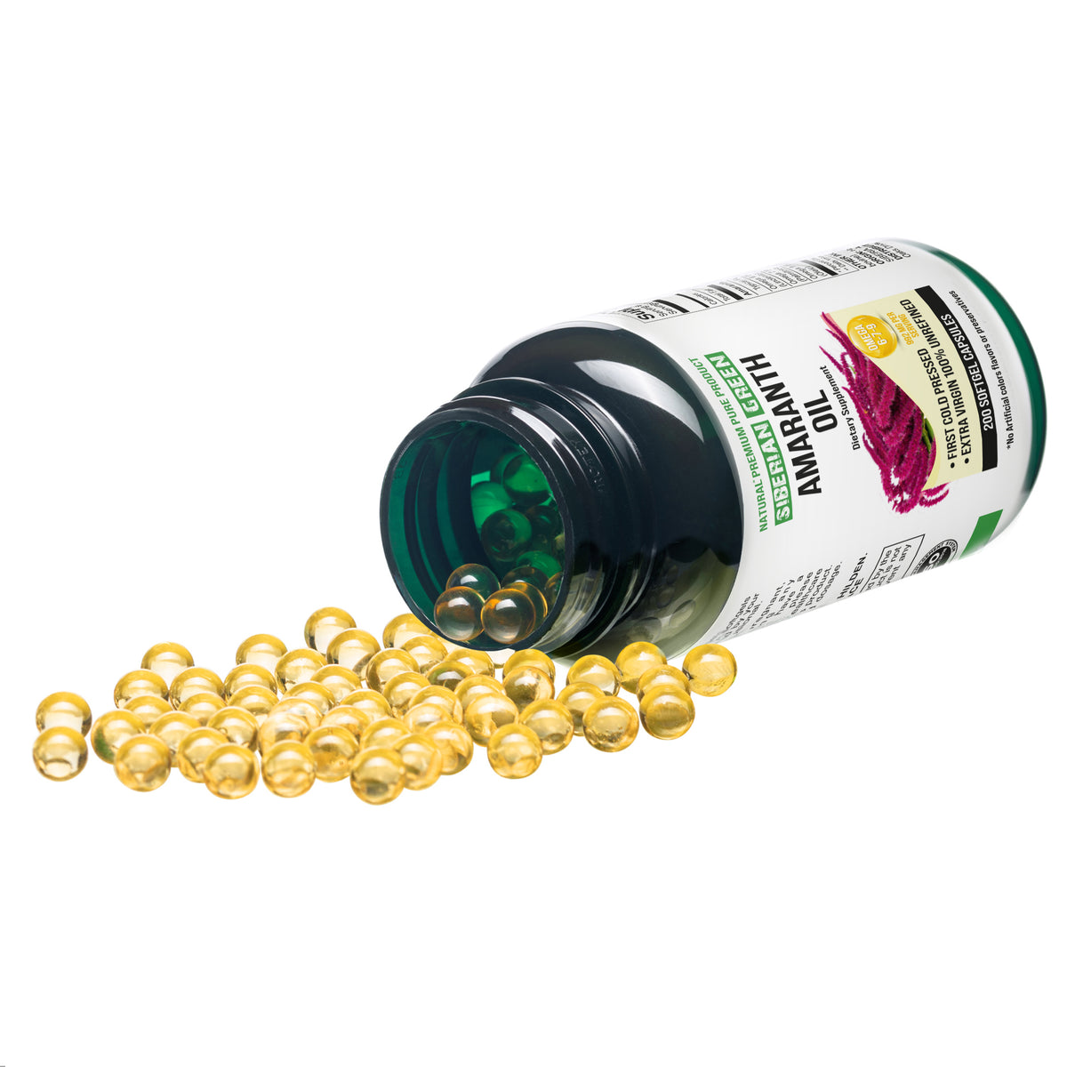 Bio-Amaranthsamenöl-Kapseln - 200 Weichkapseln
