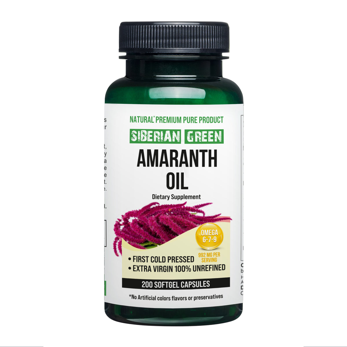 Bio-Amaranthsamenöl-Kapseln - 200 Weichkapseln