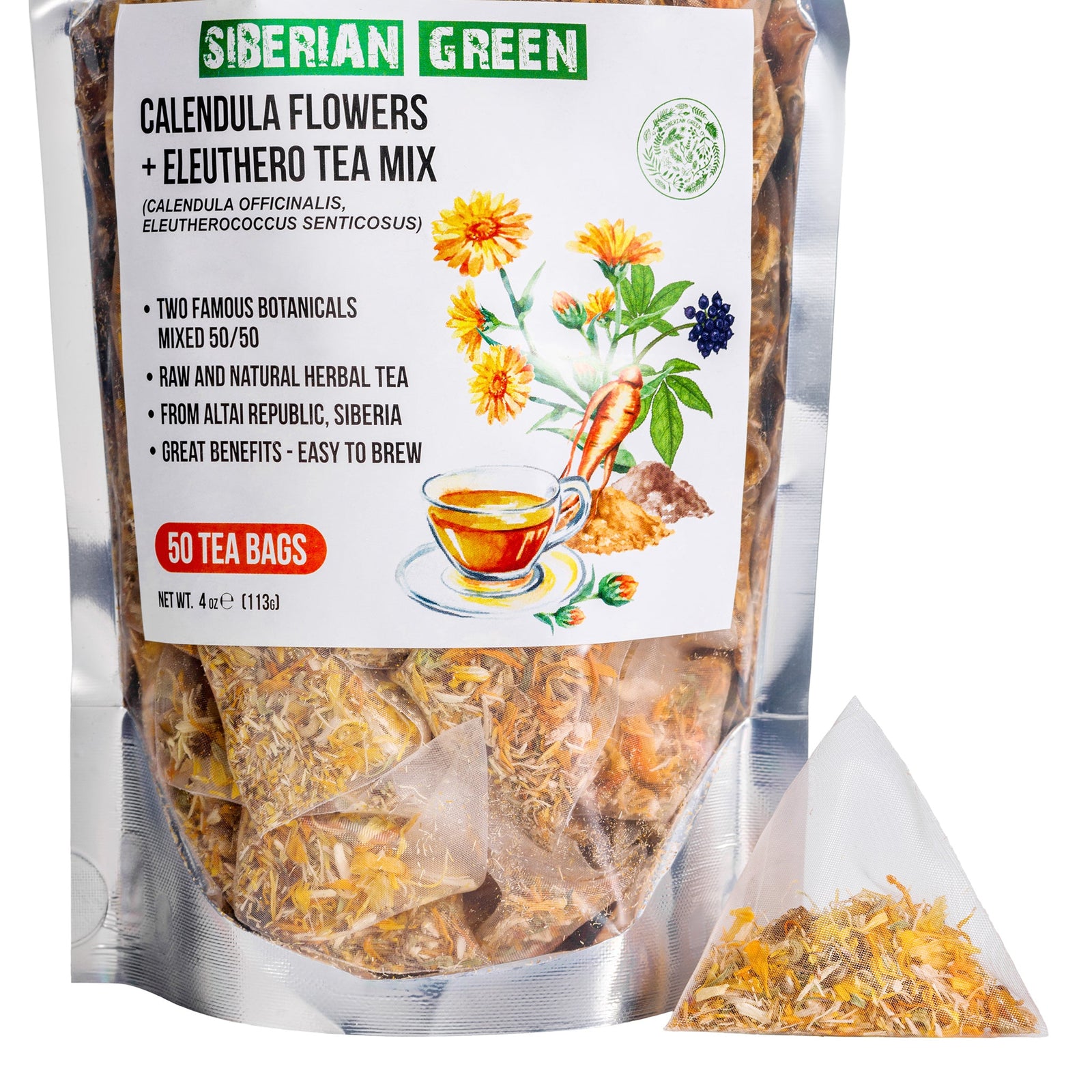 Eleuthero-Wurzel & Ringelblumenblüten-Tee