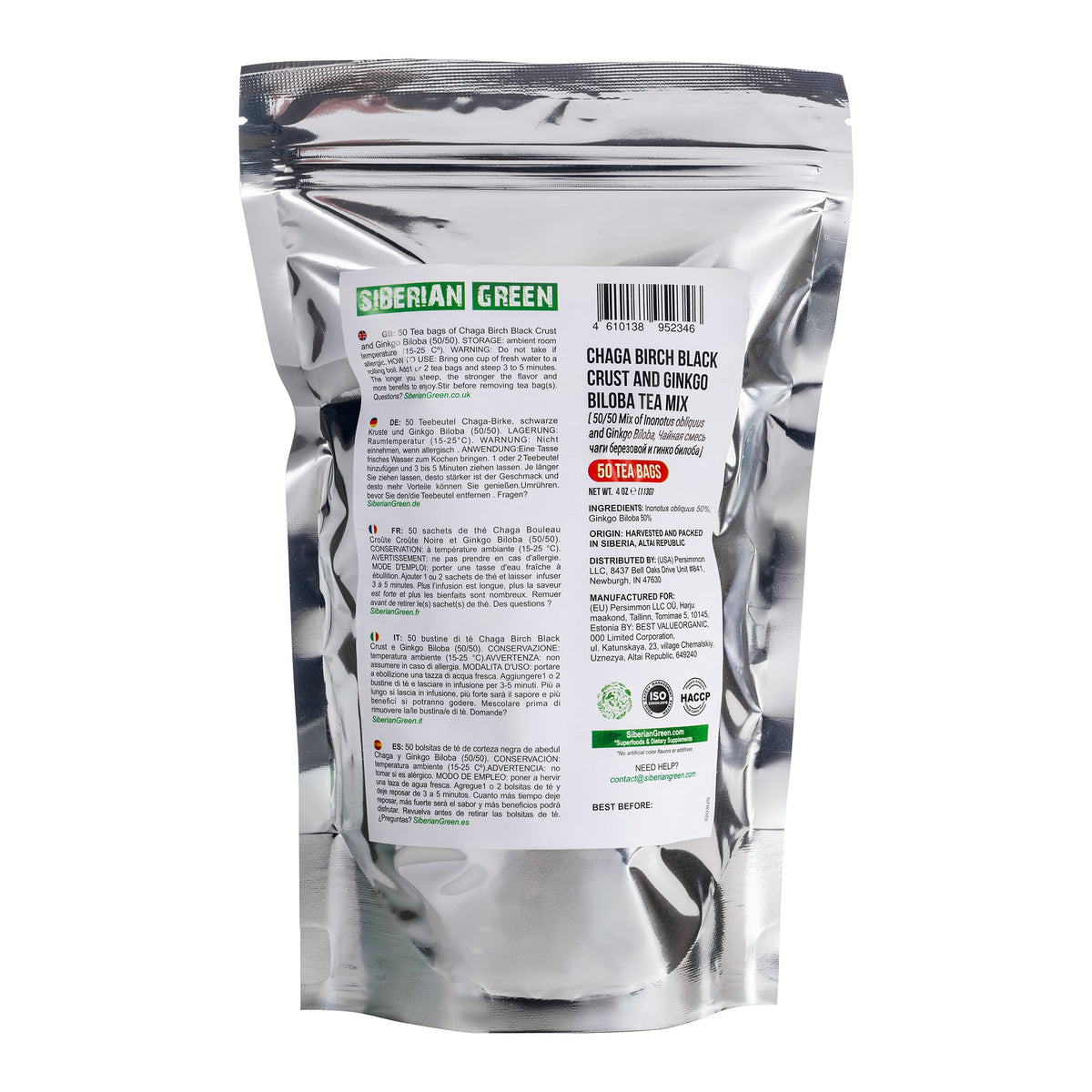 Ziehanleitung für Ginkgo Biloba Tee mit Chaga"