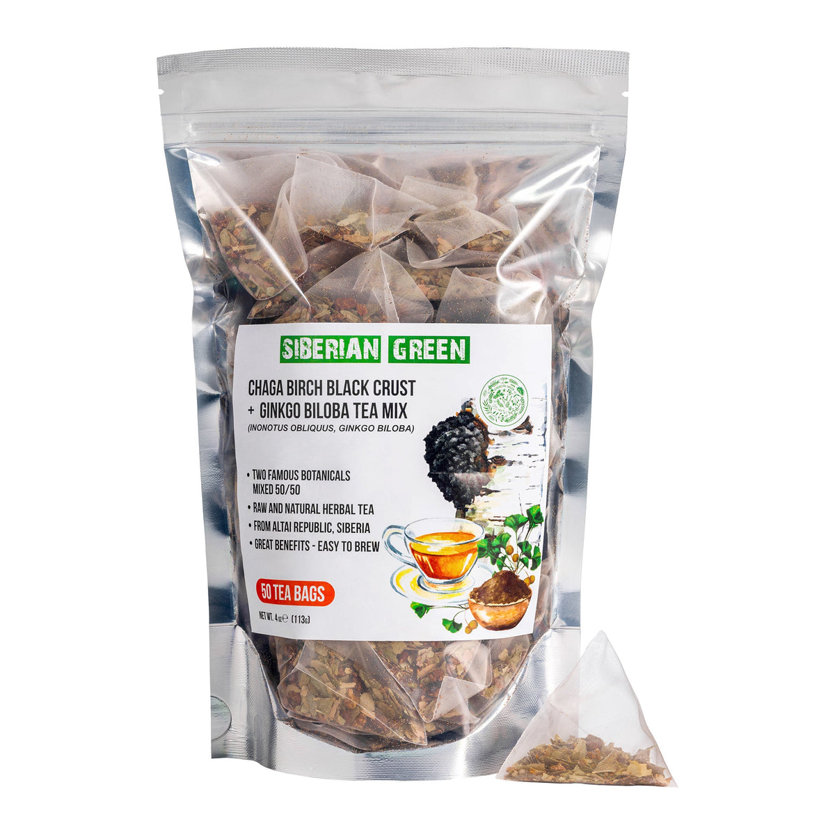 Getrocknete Ginkgo-Biloba-Blätter für die Teemischung
