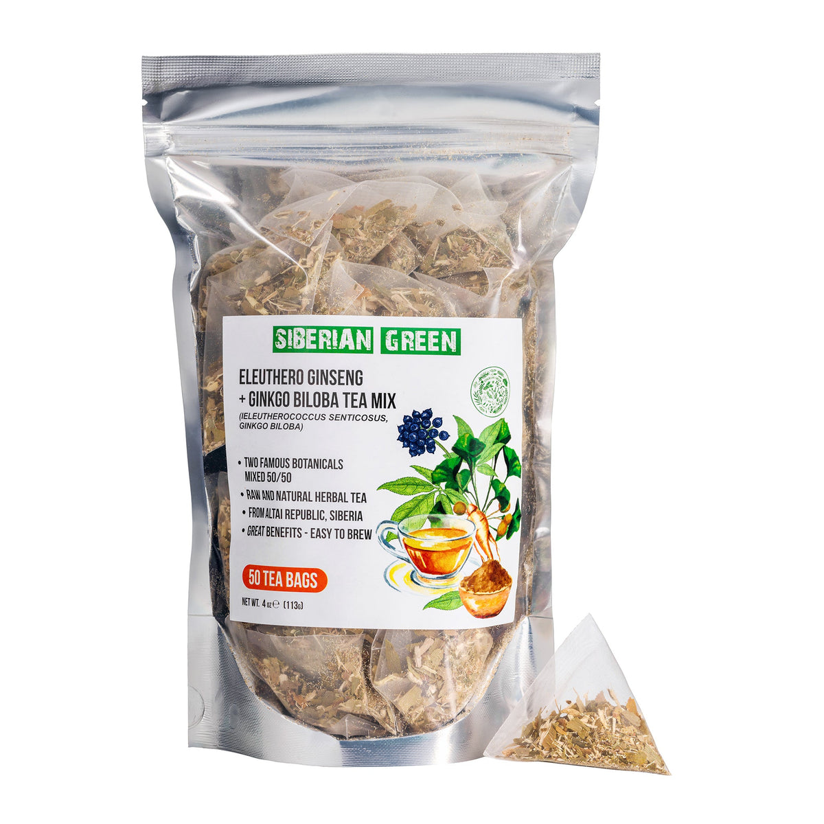 Ziehanleitung für Ginkgo Biloba & Eleuthero-Wurzeltee